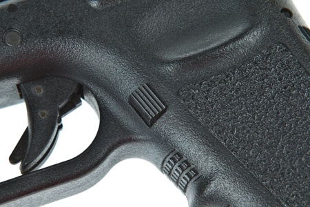 Magazine release button for airsoft hand gun, glock model