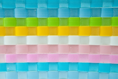 Colorful wicker plastic background
