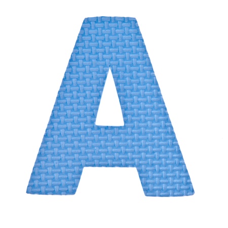 Alphabet toy piece isolated on white backgroundの写真素材