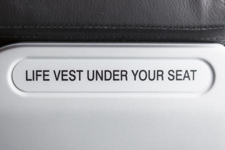 Life vest under your seat