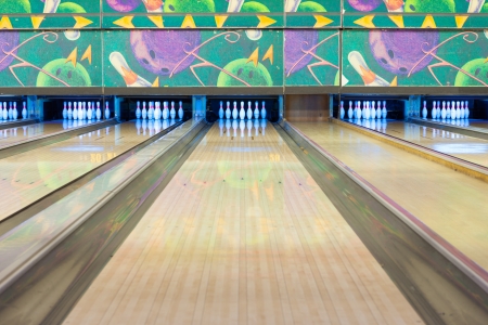 Bowling Alleyの写真素材