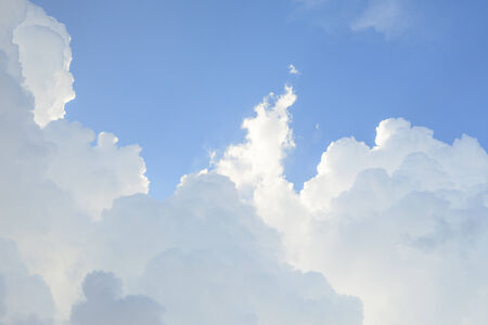 clouds in the blue sky