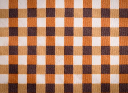 Checkered tablecloth close up textureの写真素材