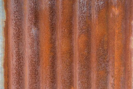 Close up rusty galvanize iron wallの写真素材