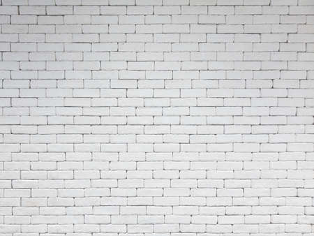 White brick wall background in rural room