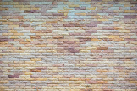 Pattern of white modern stone brick wall surfacedの写真素材
