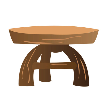 old style wooden table on white backgroundの写真素材