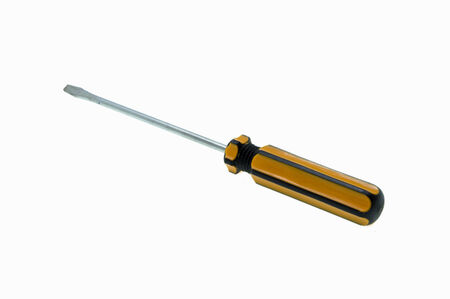 Screwdriver on isolated white backgroundの写真素材