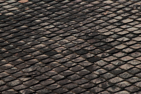 black brown green roof texture in normal.の写真素材