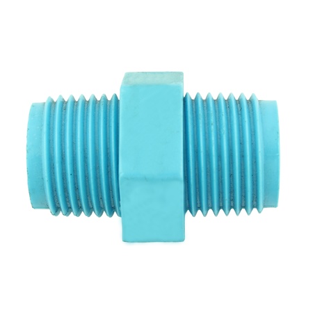 pipe with threaded on white background の写真素材