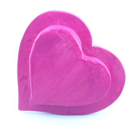   Pink heart shapeの写真素材