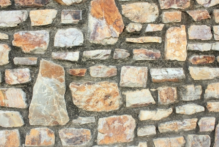 Detail of a stone wallの写真素材
