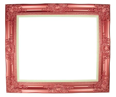 picture frame on white backgroundの写真素材