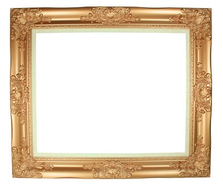 picture frame on white backgroundの写真素材