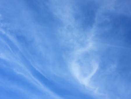 White clouds in the skyの写真素材