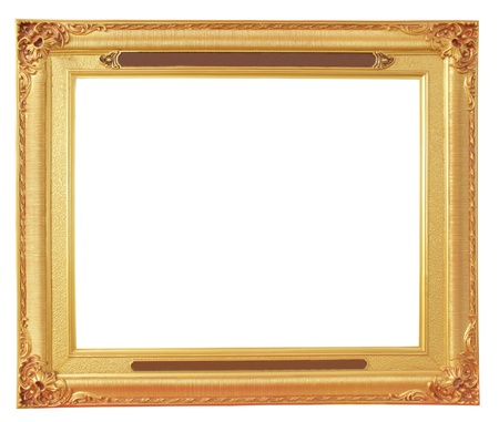 picture frame on white backgroundの写真素材