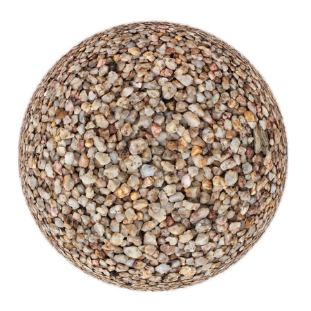 pebble stones circle on a white backgroundの写真素材