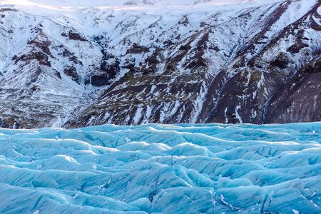 Skaftafellsjokull Glacier in Iceland, part of Vatnajokull National Park.の写真素材
