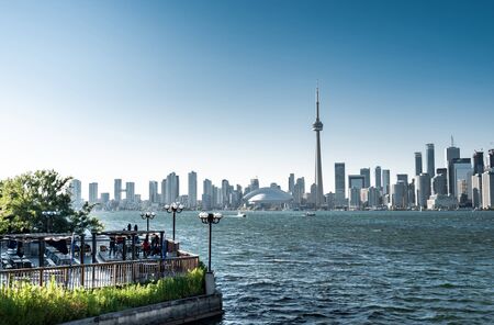 Toronto city skyline, Ontario, Canadaの写真素材