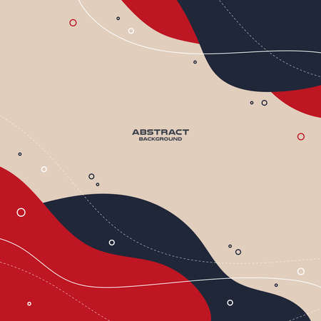 Abstract freeform shape geometric background , Vector and illustration, Template Design for shape banner or poster.のイラスト素材