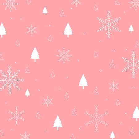 Merry Christmas Seamless Pattern background, Template Design for postcard and banner. Vector And Illustrationのイラスト素材