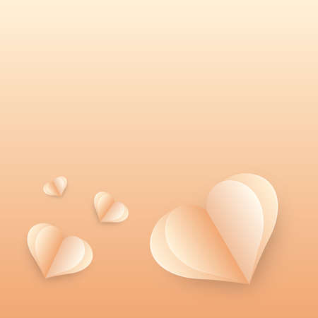 Hearts background, Vector and illustration, Template Design for shape sale  banner or poster.のイラスト素材