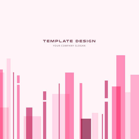 Template Design , Geometric abstract background , Vector and illustrationのイラスト素材