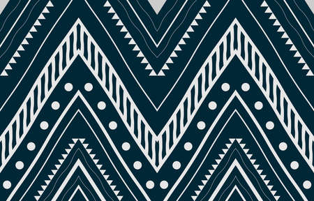 Ethnic oriental ikat pattern traditional Design for background,carpet,wallpaper,clothing,wrapping,fabric,Vector illustration.のイラスト素材