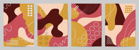 Memphis style cover vector. Modern Poster Art. Minimal geometric background pattern  design for wall...