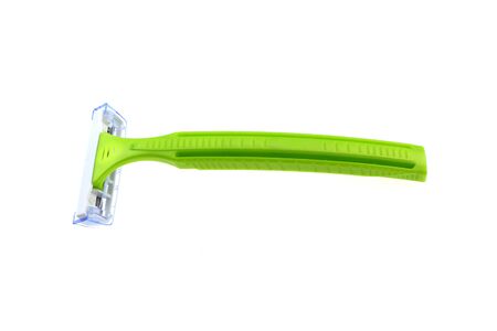 Razor isolated on white backgroundの写真素材
