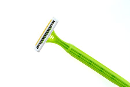 Razor isolated on white backgroundの写真素材