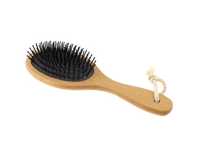 Comb on white backgroundの写真素材