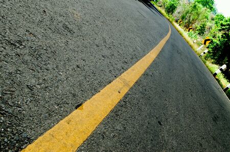 Road and natural landscapeの素材