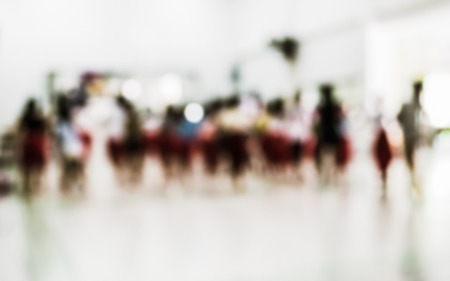 Abstract of blurred children in thai dancing classの写真素材