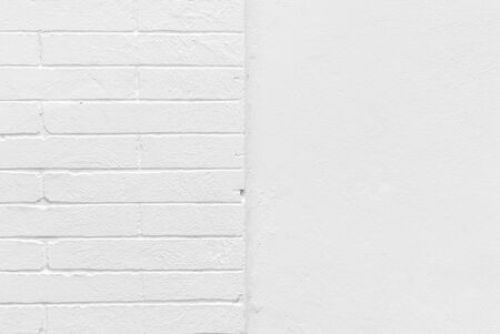 Blank concrete white brick wall with texture background.の写真素材