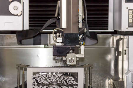 high technology and precision mold cutting by cnc wire cut machine at workshop