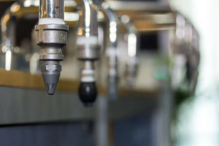 wind or liquid or gas cone spraying nozzle for industrialの写真素材