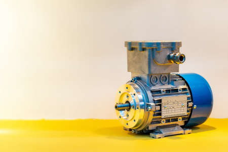 modern of high technology electric motor with copy space