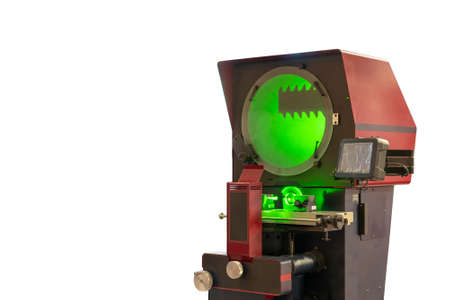 High technology and modern profile projector or optical comparator for silhouette precision...