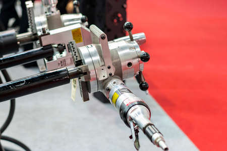 Pipe beveling equipment or air tool for cut or formed edge of the end of a pipe or tube prepare...