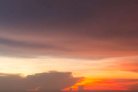 beautiful seascape, sunset above the sea