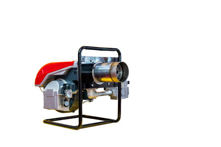 nozzle  burner head unit for industrial such as furnace or oven for manufacturing isolated on white backgroundの写真素材