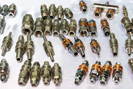 many metal hose fitting quick coupling connect for air or fluid transfer of industrial pneumatic...