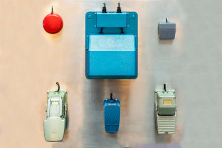 various type of foot switch equipment for on off start stop or control electric tool or machine in...