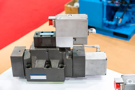 hydraulic electric solenoid valve for control flow or direction fluid hydraulic oil into hydraulic...