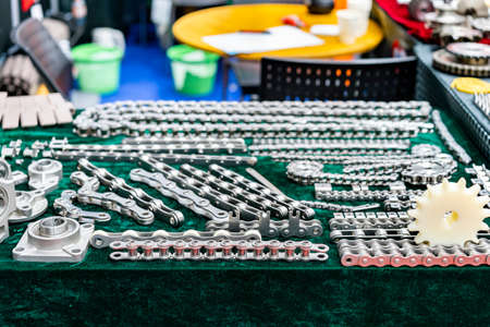Transmission drive unit component e.g. various bearing and chain for industrial or transportation on...
