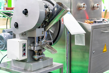 Automatic single punching tablet press machine for medicine industrial manufacture process