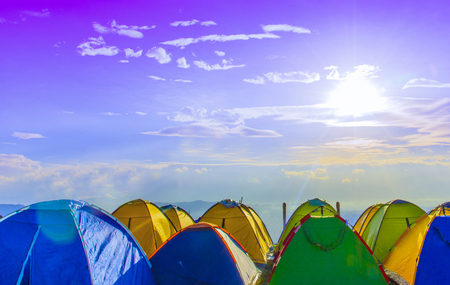 Camping tent or camping or tourism.の写真素材