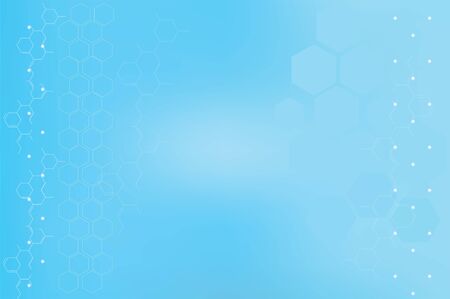Geometry, positive and hexagon symbols Medical concept backgroundの写真素材