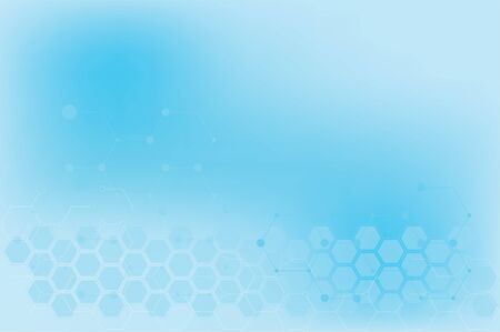 Geometric symbol background In blue tones (medical)の写真素材